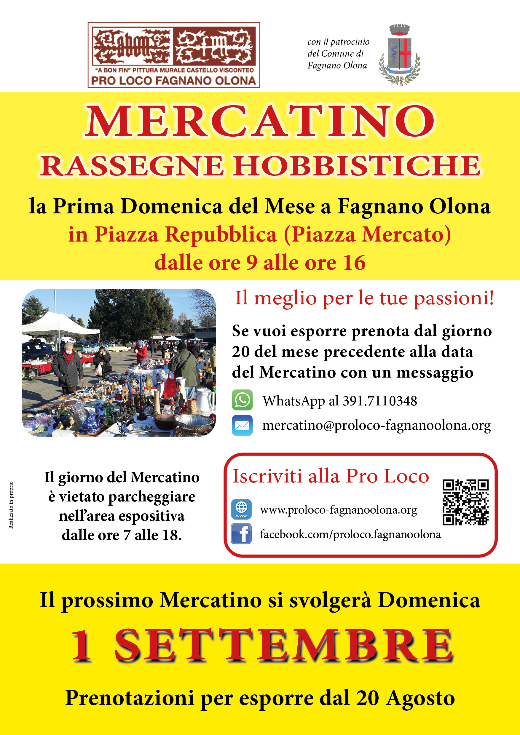 Mercatino di Hobbismo e Antiquariato - 1 settembre 2024