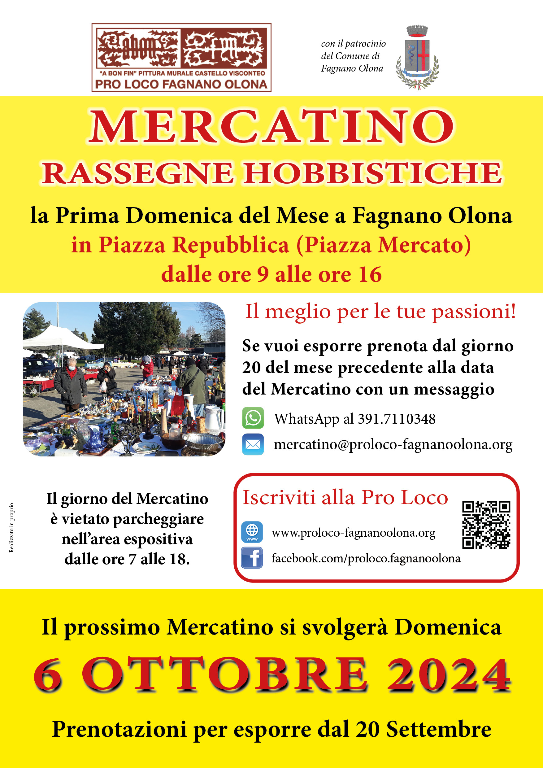 Mercatino di Hobbismo e Antiquariato - 6 ottobre 2024