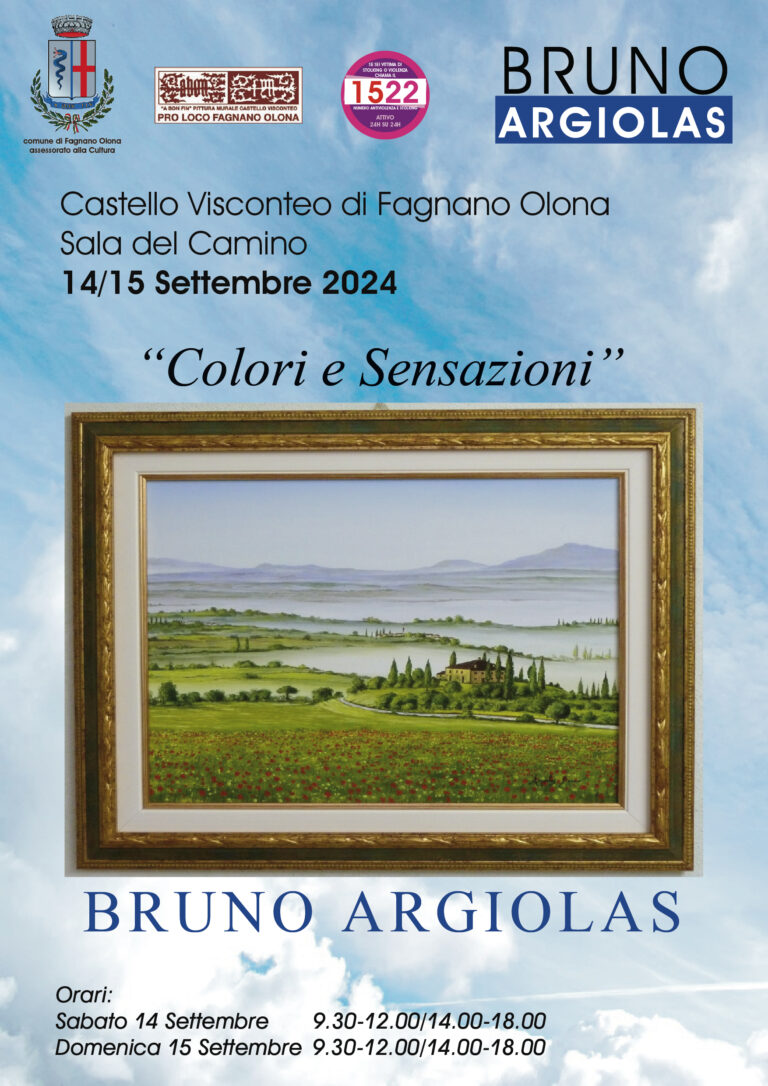 Mostra “Colori e Sensazioni” di Bruno Argiolas