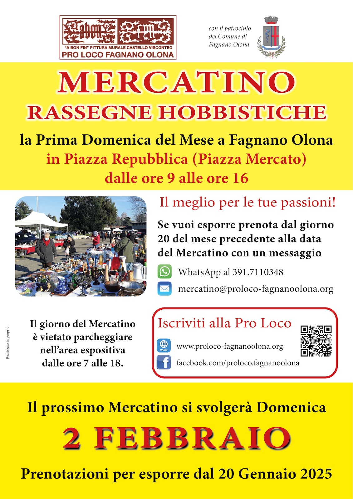 Mercatino di Hobbismo e Antiquariato - 2 febbraio 2025